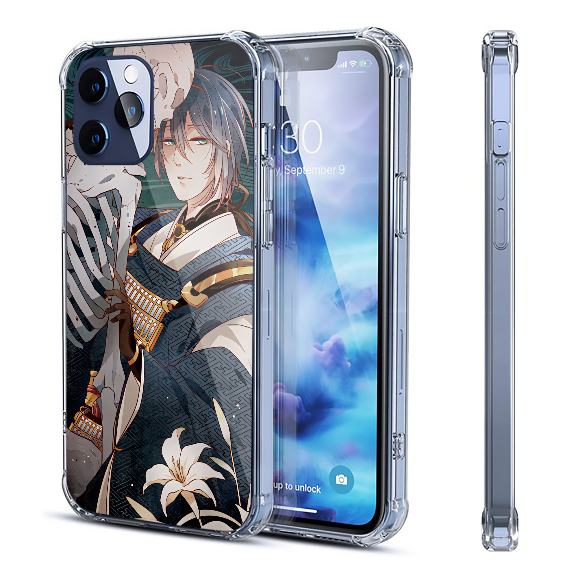 （画像用） 刀剣乱舞 Touken Ranbu 【iPhone 12シリーズ対応】透明スマホケース（クリアソフトケース）